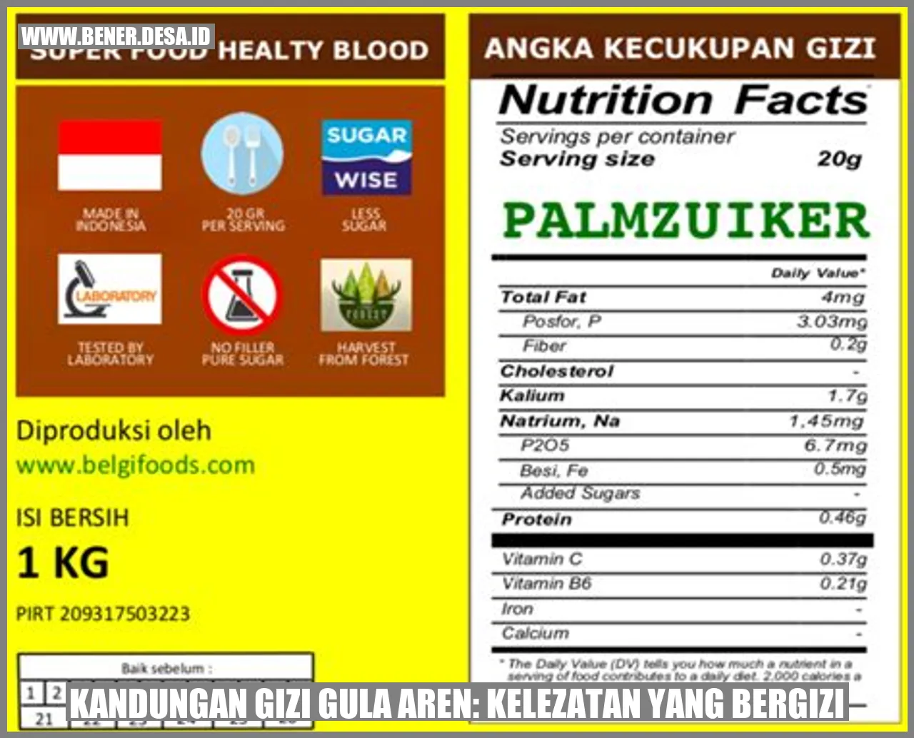 Kandungan Gizi Gula Aren: Kelezatan yang Bergizi